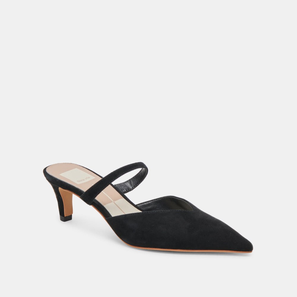 Dolce Vita Kanika Mid Heels Onyx Suede