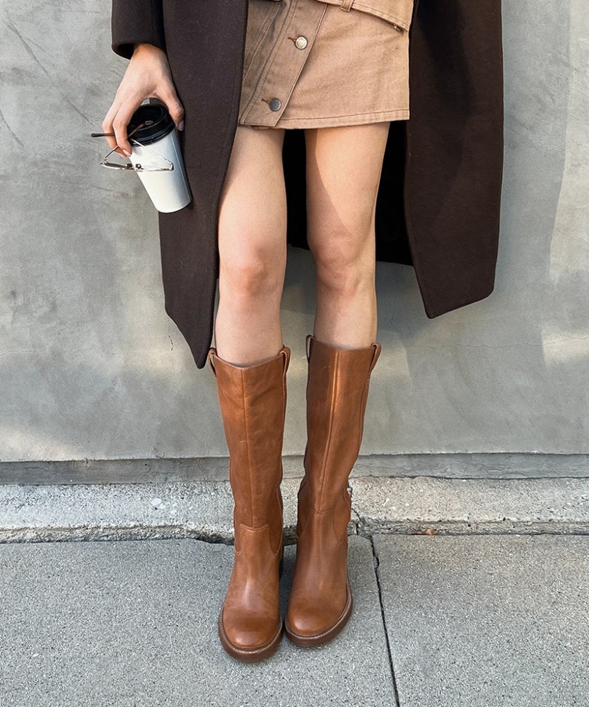 Dolce Vita Illora Boots Brown Leather