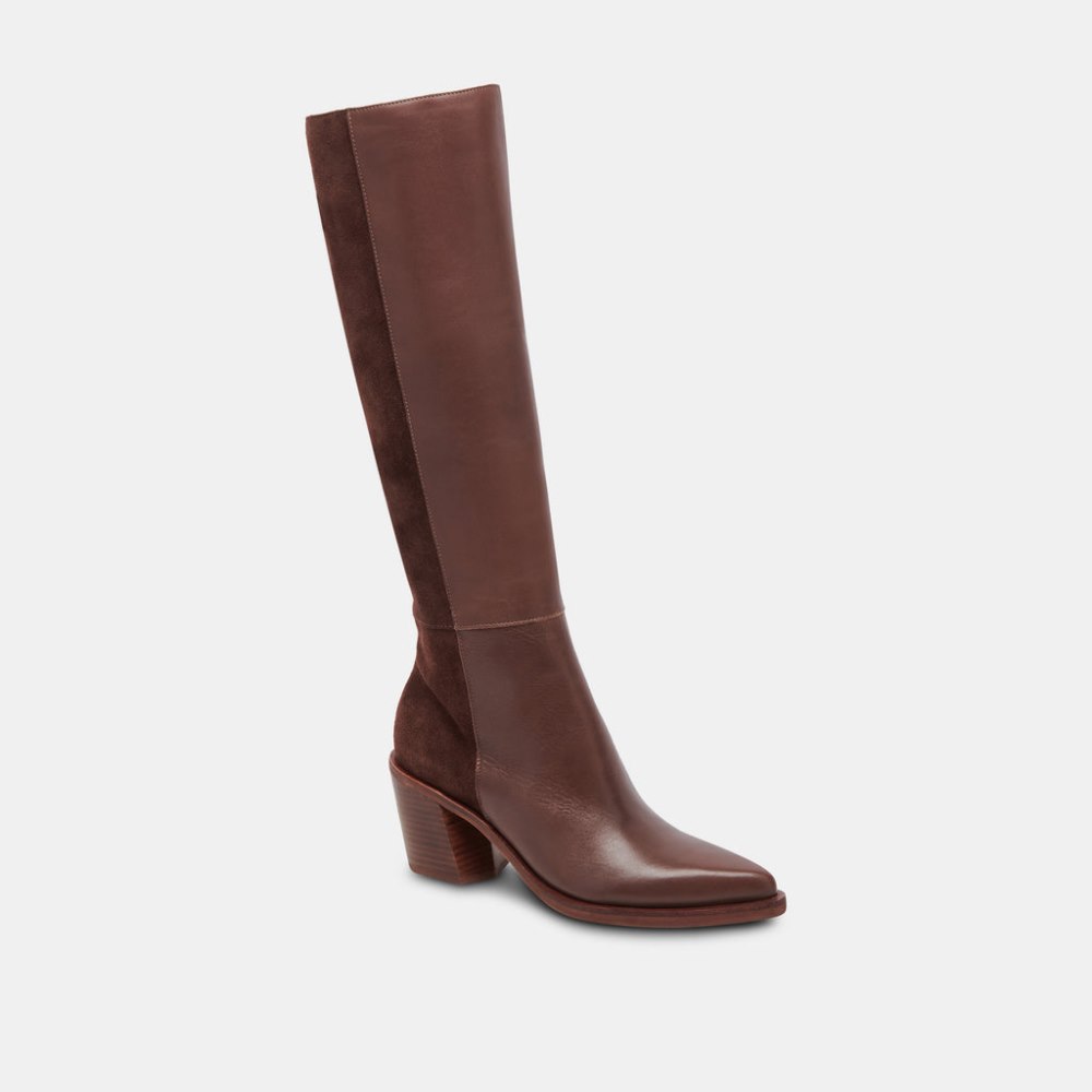 Dolce Vita Kristy Boots Chocolate Leather