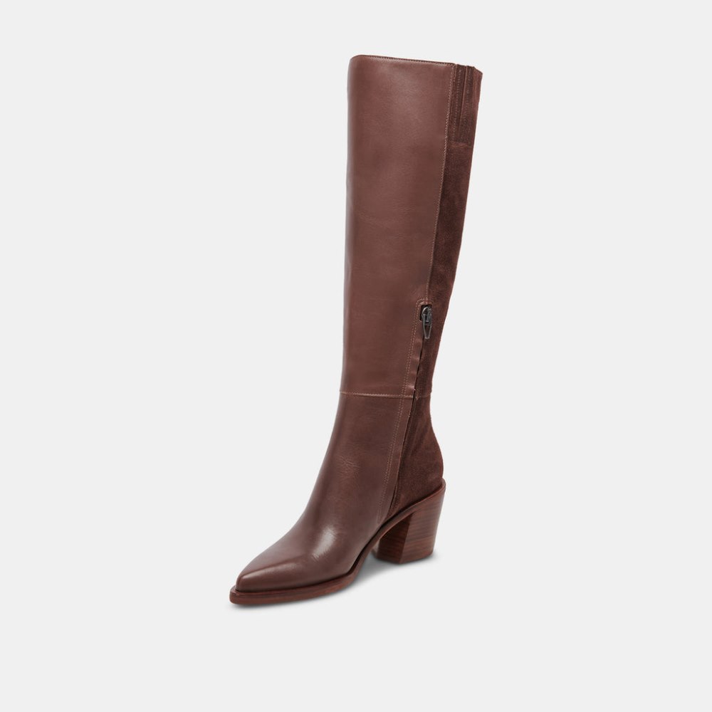 Dolce Vita Kristy Boots Chocolate Leather