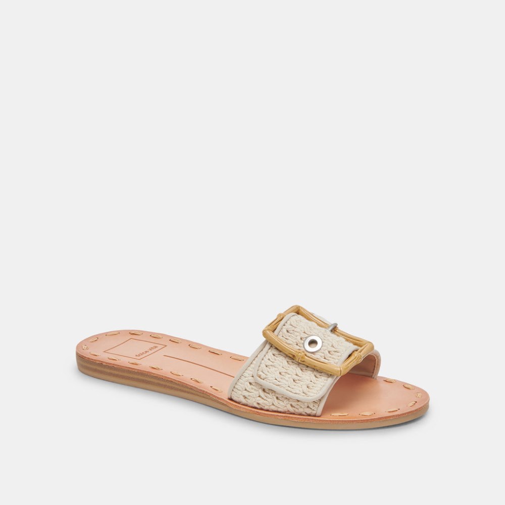 Dolce Vita Dasa Wide Sandals Sandstone Knit