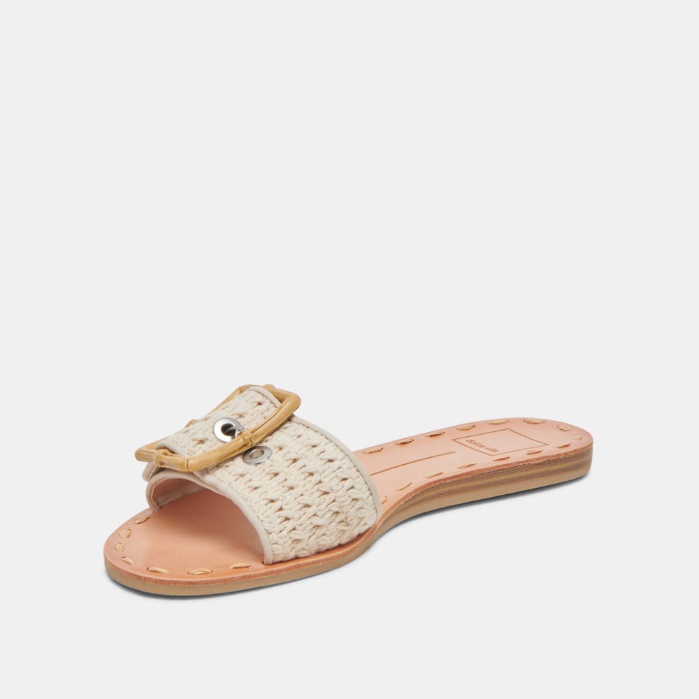 Dolce Vita Dasa Wide Sandals Sandstone Knit