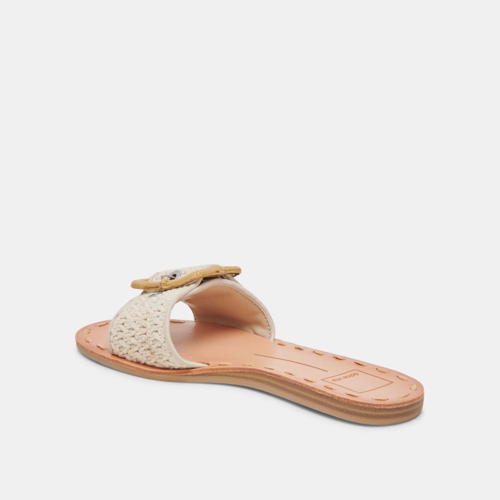 Dolce Vita Dasa Wide Sandals Sandstone Knit