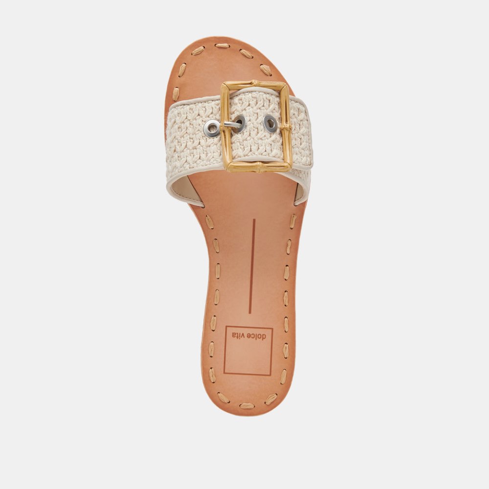 Dolce Vita Dasa Wide Sandals Sandstone Knit