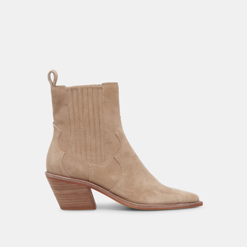 Dolce Vita Senna Booties Almond Suede