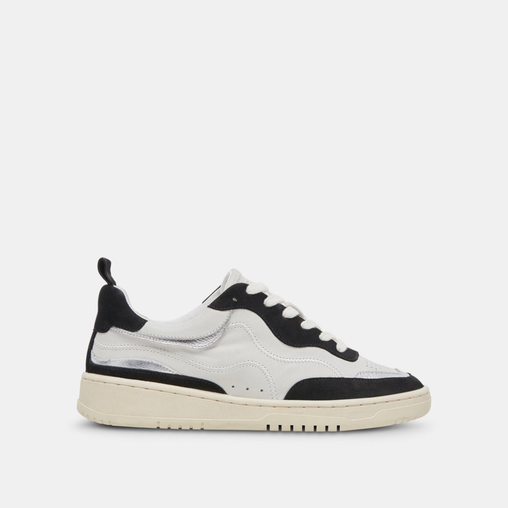 Dolce Vita Adella Sneakers White Black Leather