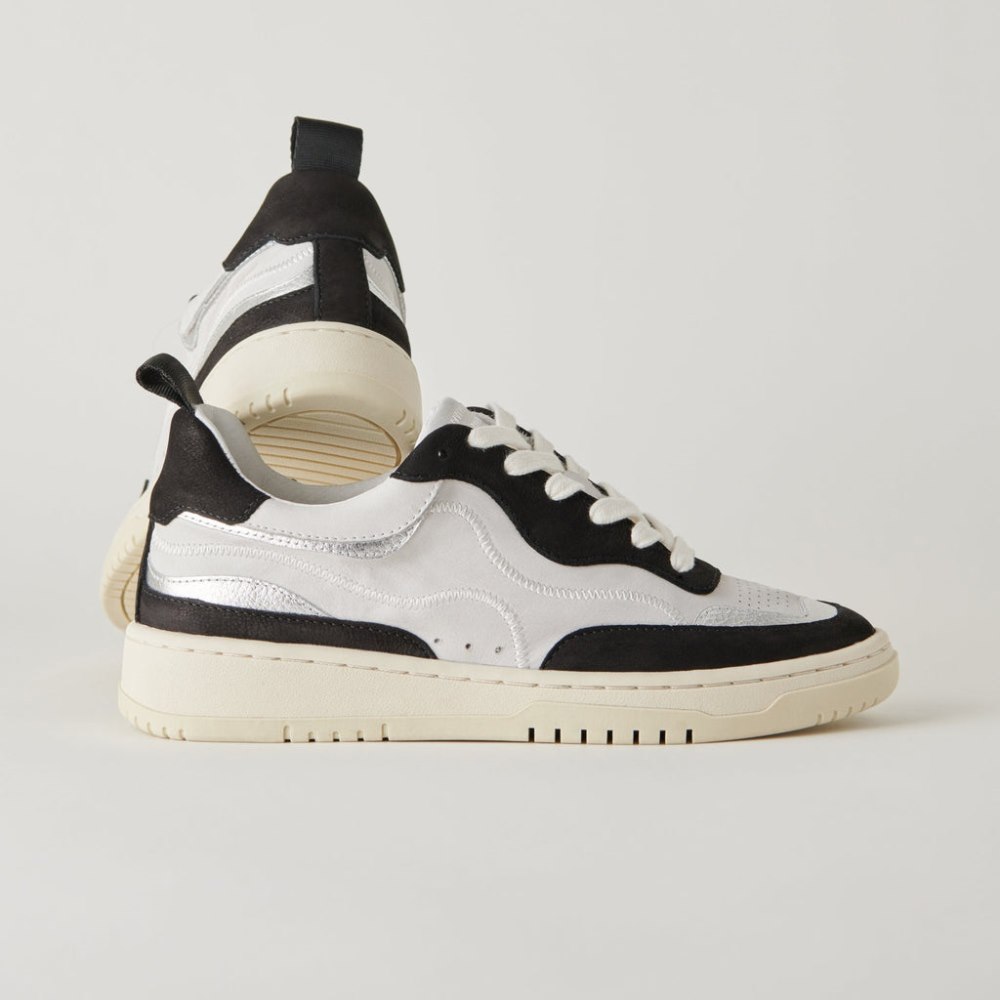 Dolce Vita Adella Sneakers White Black Leather