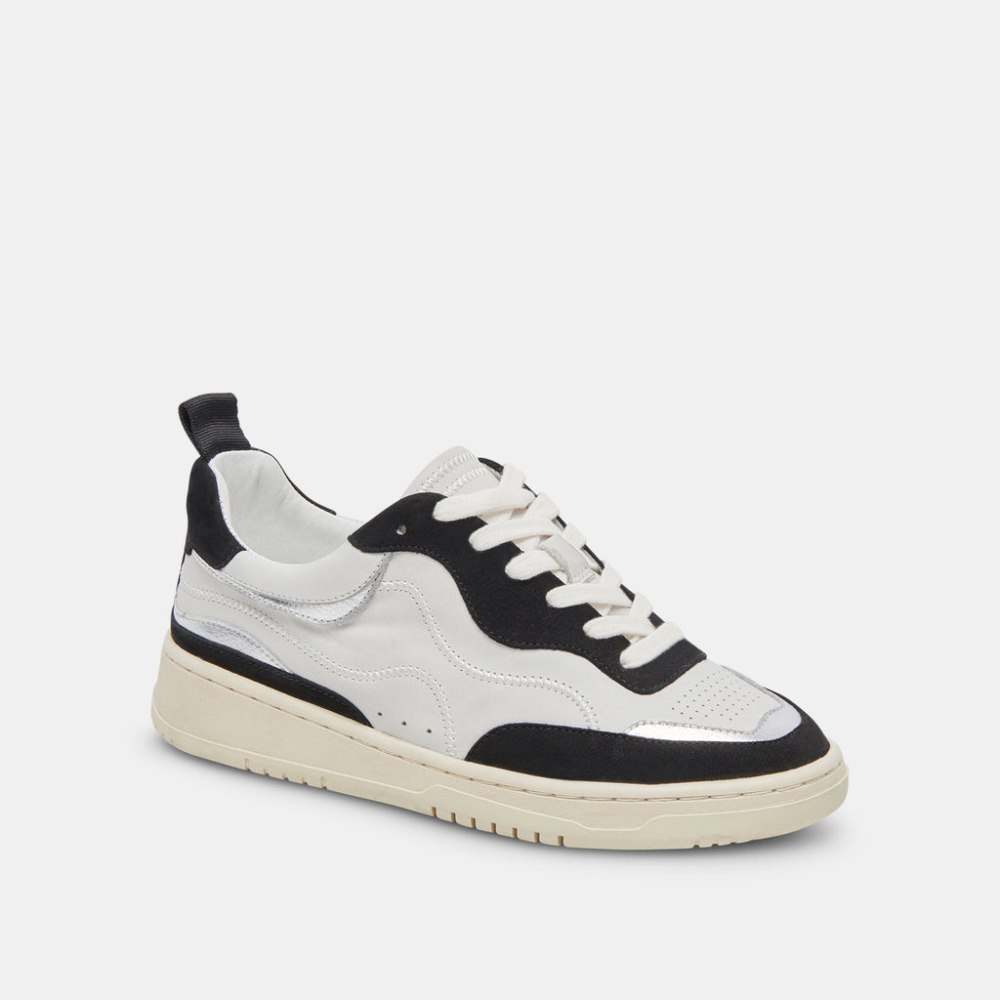 Dolce Vita Adella Sneakers White Black Leather