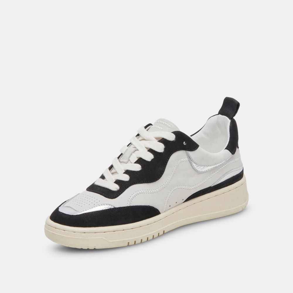 Dolce Vita Adella Sneakers White Black Leather