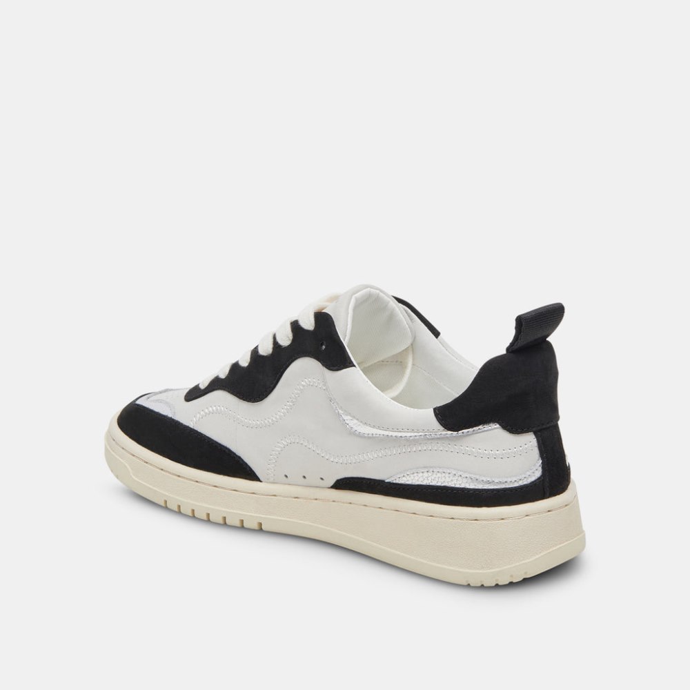 Dolce Vita Adella Sneakers White Black Leather