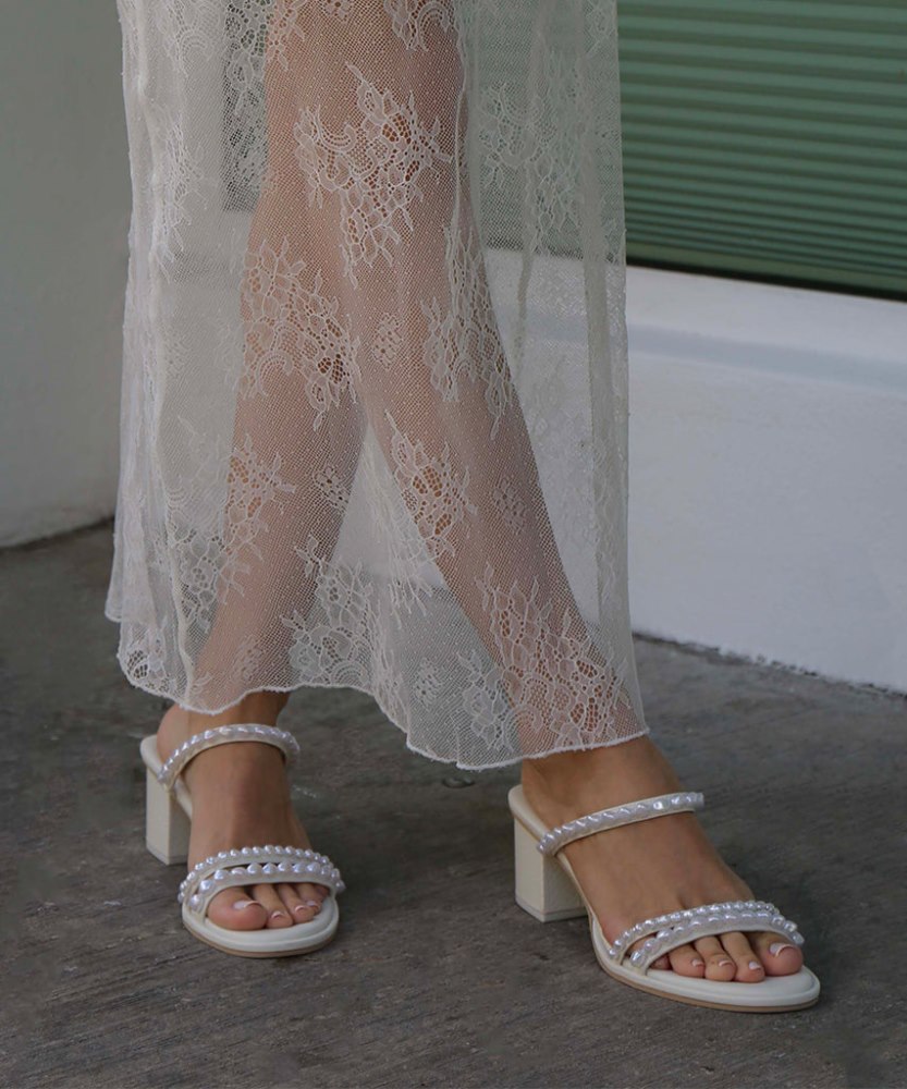 Dolce Vita Tinker Pearl Heels Vanilla Pearls