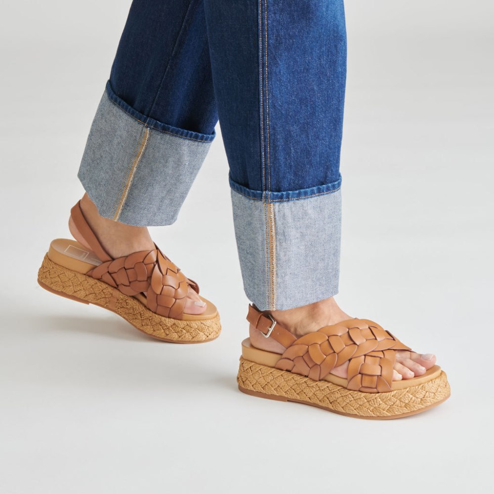 Dolce Vita Winder Sandals Tan Leather