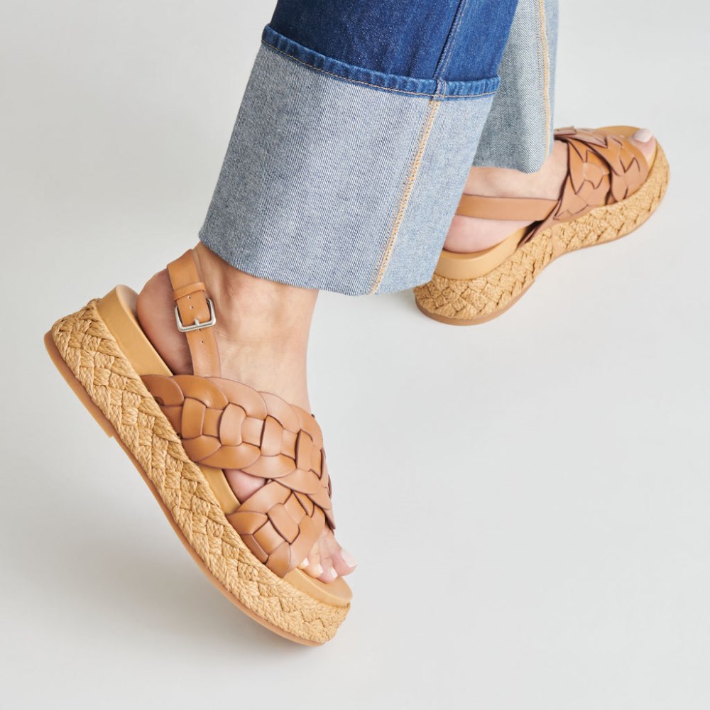Dolce Vita Winder Sandals Tan Leather