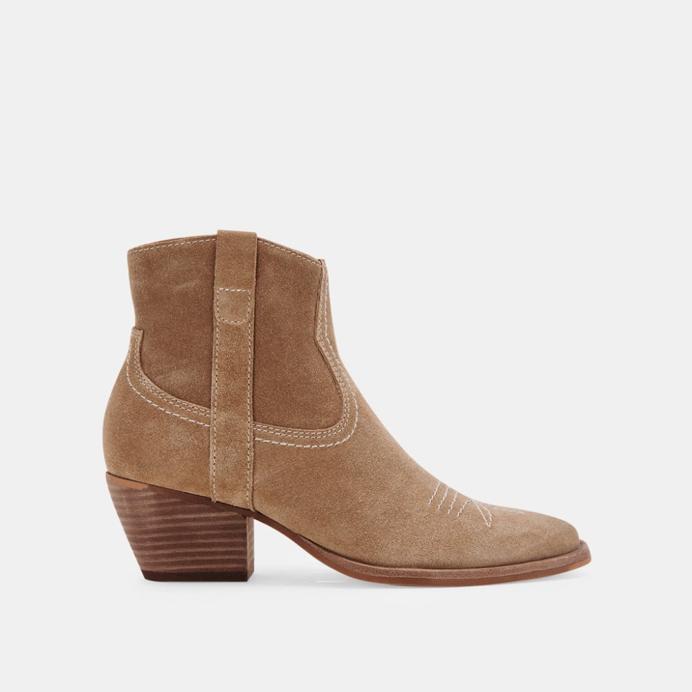 Dolce Vita Silma Booties Truffle Suede