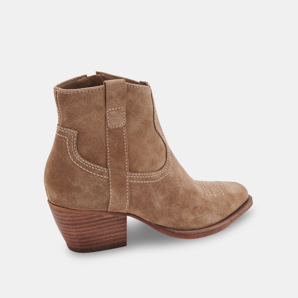 Dolce Vita Silma Booties Truffle Suede