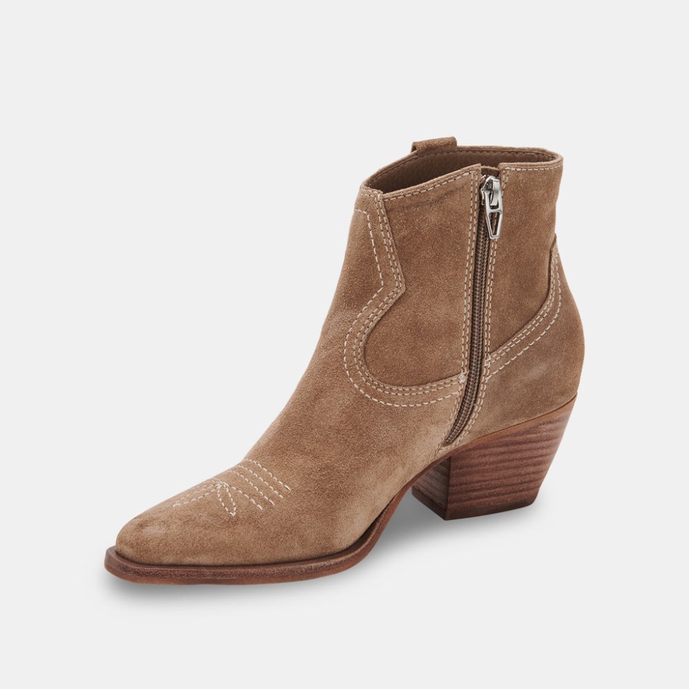 Dolce Vita Silma Booties Truffle Suede