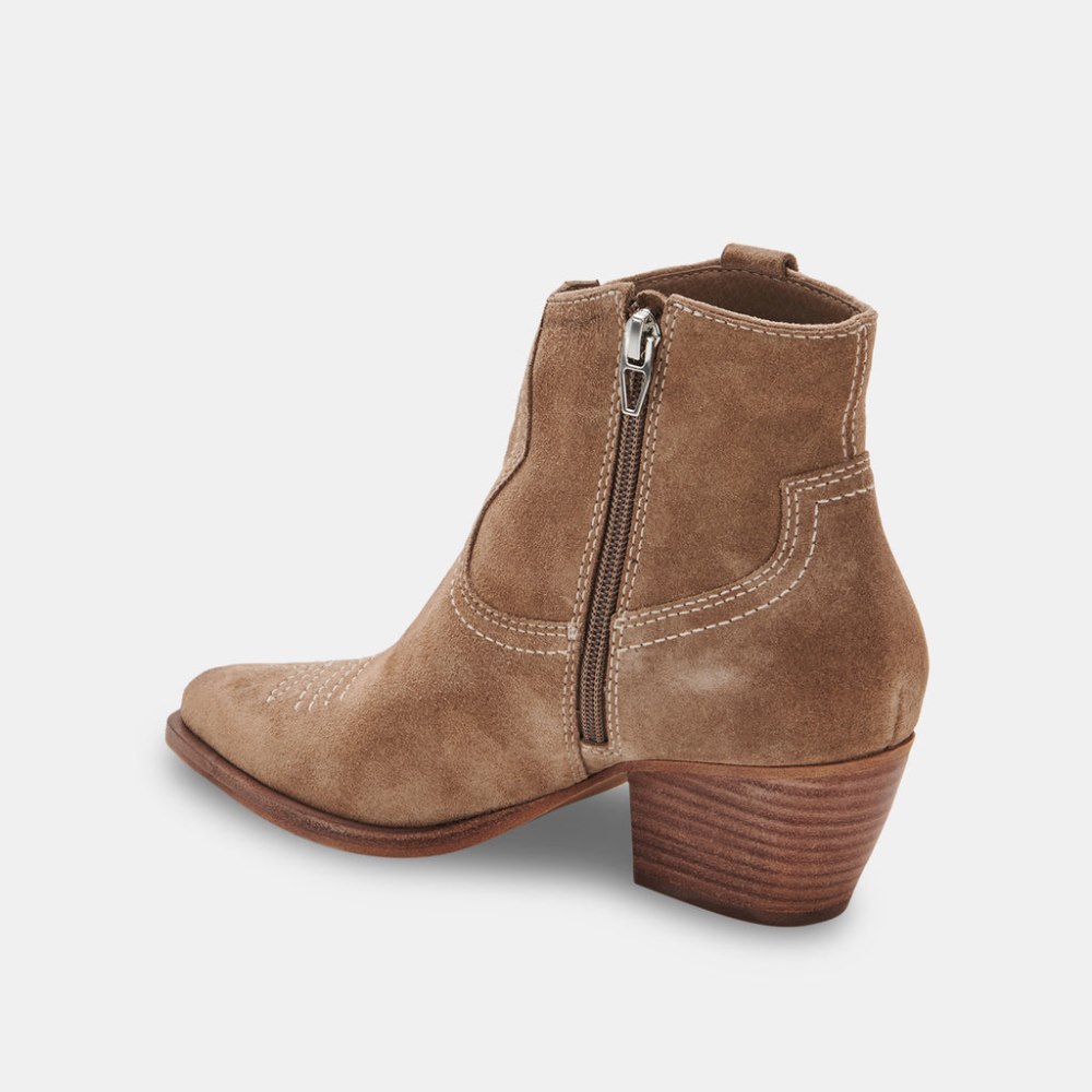 Dolce Vita Silma Booties Truffle Suede