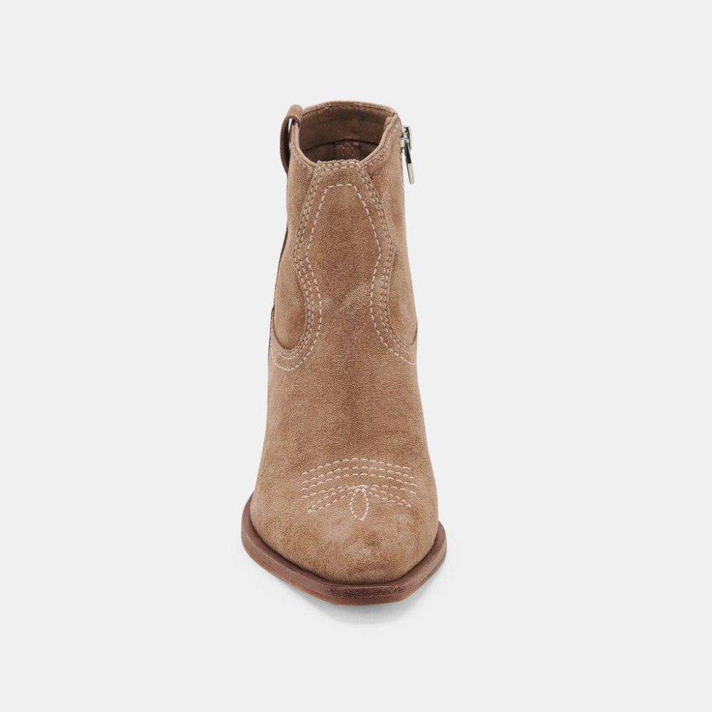 Dolce Vita Silma Booties Truffle Suede