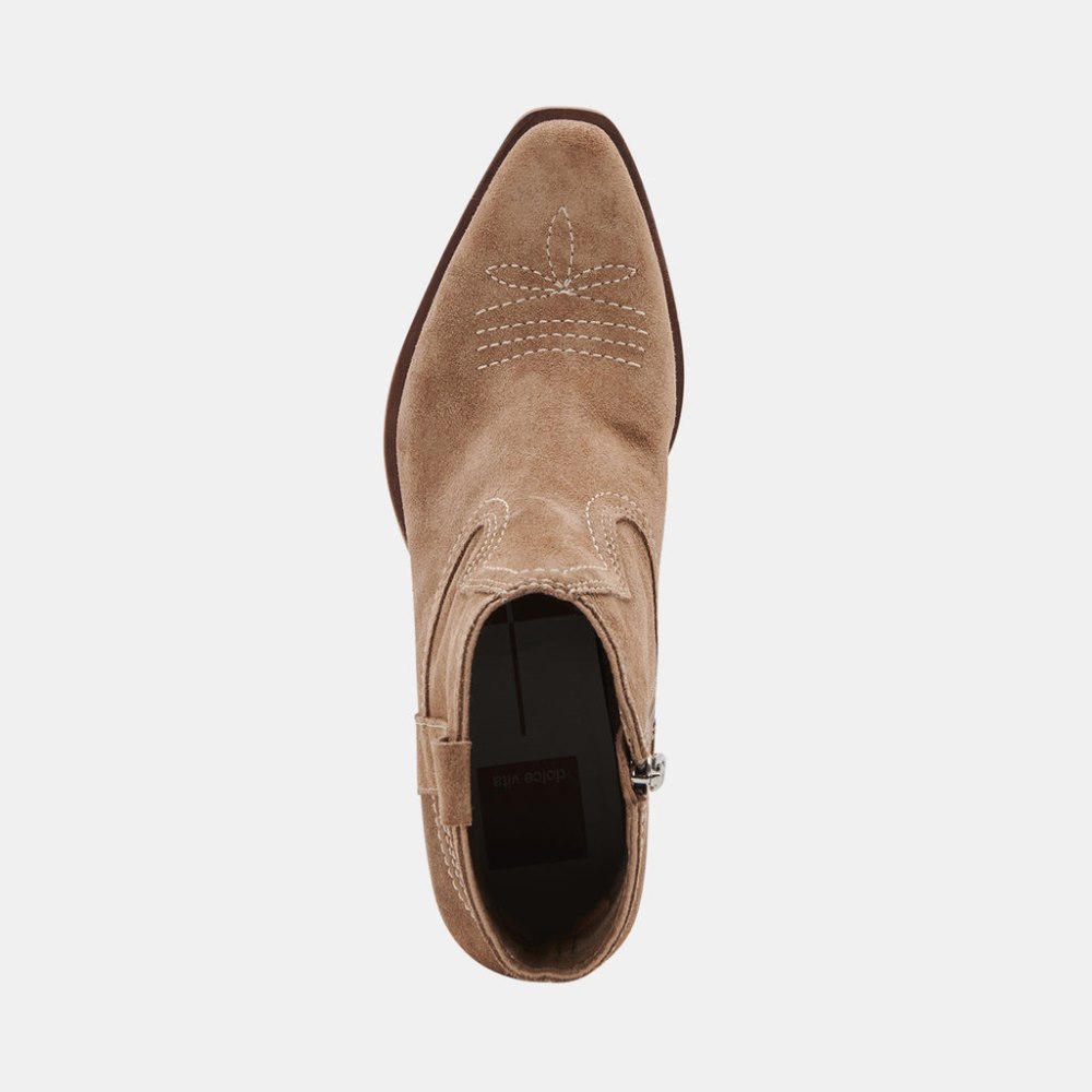 Dolce Vita Silma Booties Truffle Suede