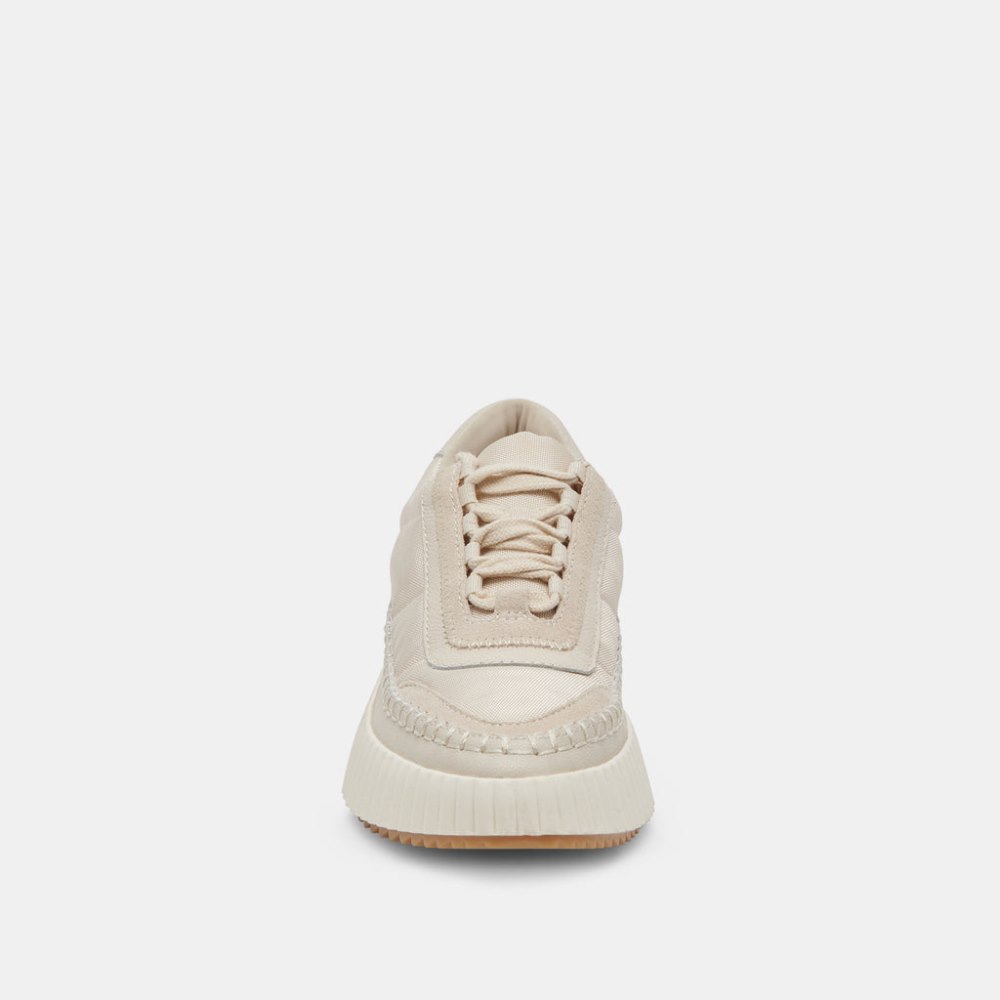 Dolce Vita Dolen Nylon Sneakers Ivory Nylon