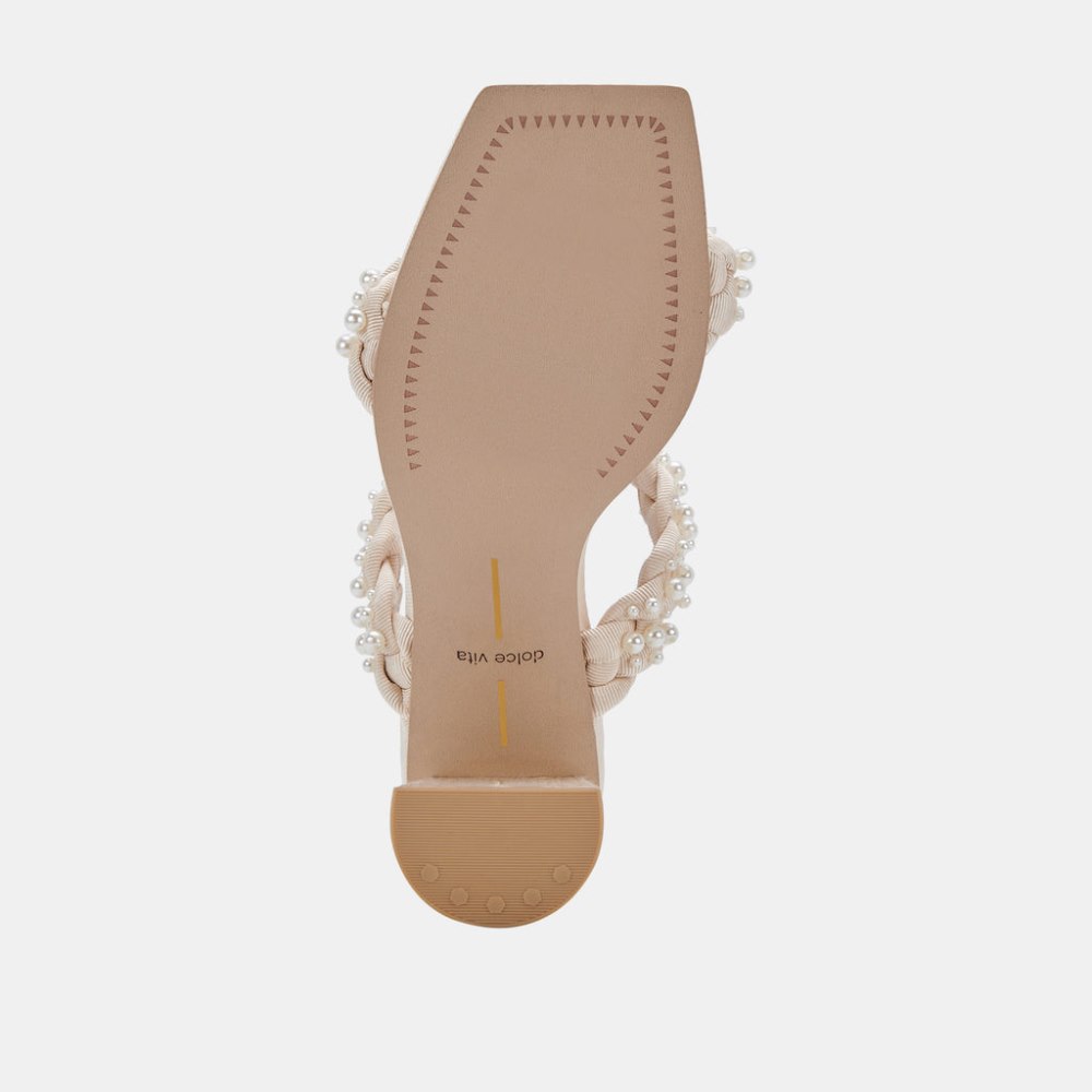 Dolce Vita Paily Pearl Heels Vanilla Pearls
