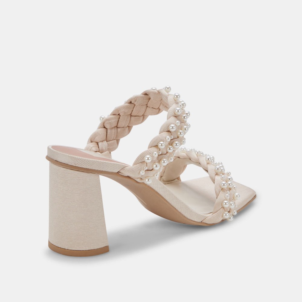 Dolce Vita Paily Pearl Heels Vanilla Pearls