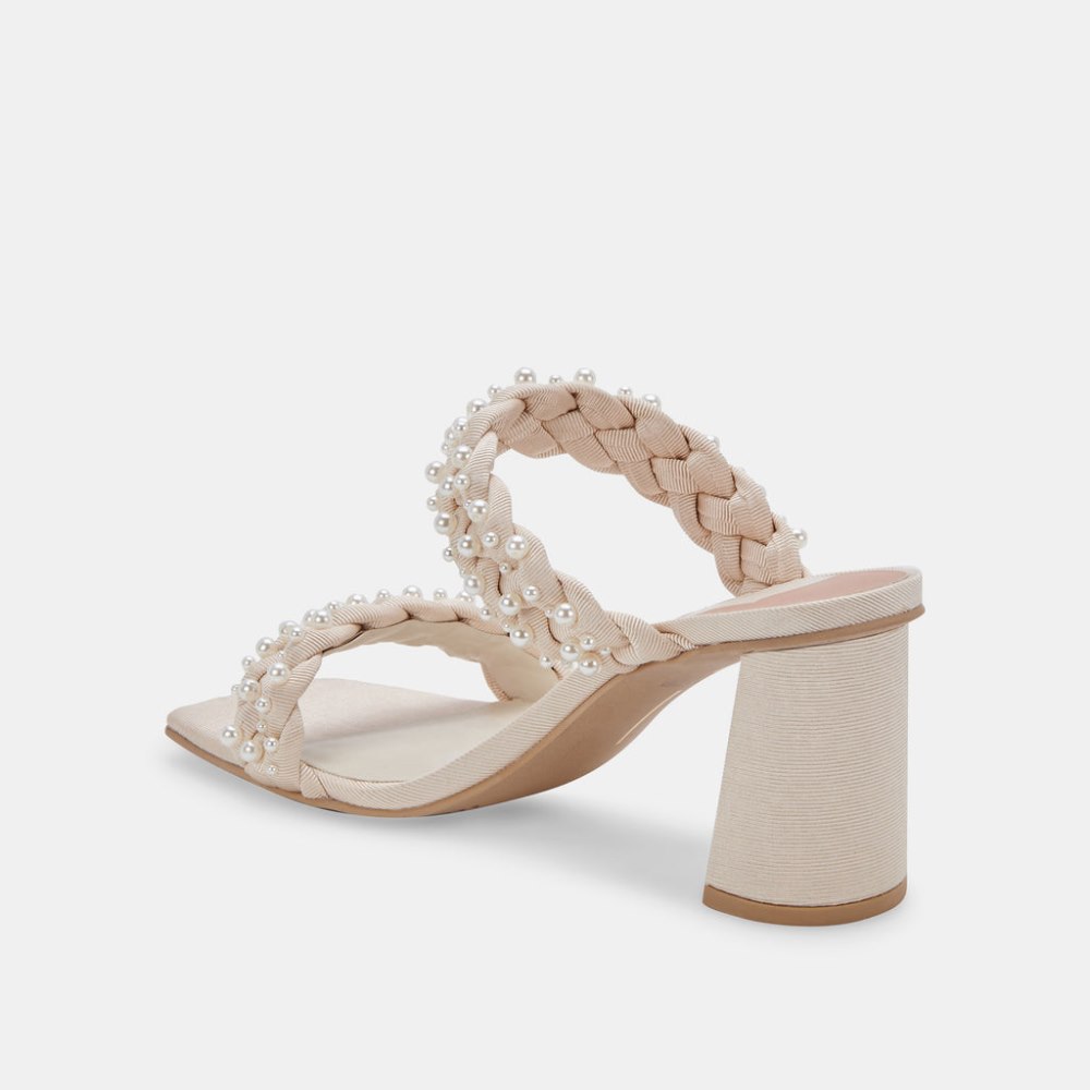 Dolce Vita Paily Pearl Heels Vanilla Pearls
