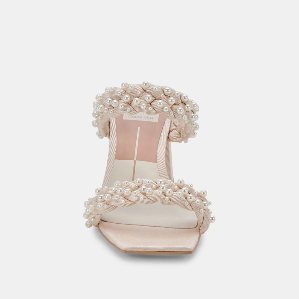 Dolce Vita Paily Pearl Heels Vanilla Pearls