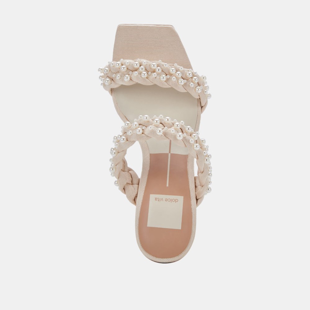 Dolce Vita Paily Pearl Heels Vanilla Pearls