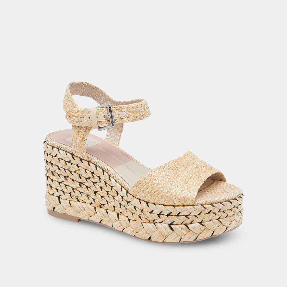 Dolce Vita Tiago Wedges Lt Natural Raffia