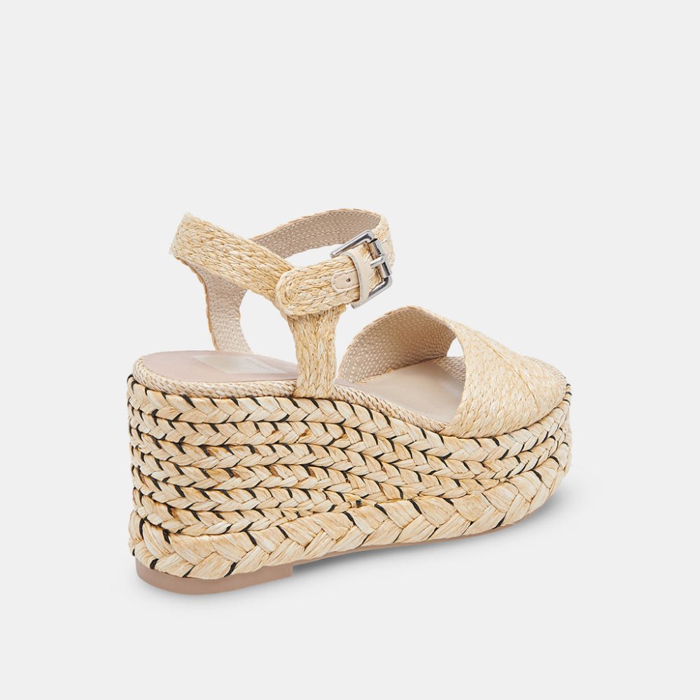 Dolce Vita Tiago Wedges Lt Natural Raffia