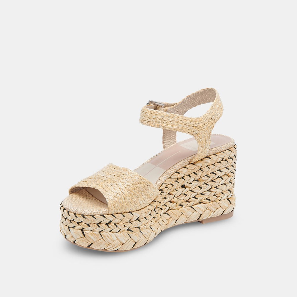 Dolce Vita Tiago Wedges Lt Natural Raffia