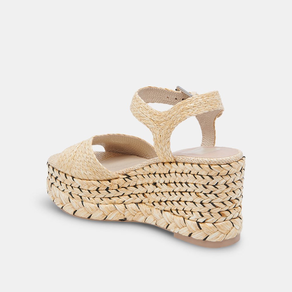 Dolce Vita Tiago Wedges Lt Natural Raffia