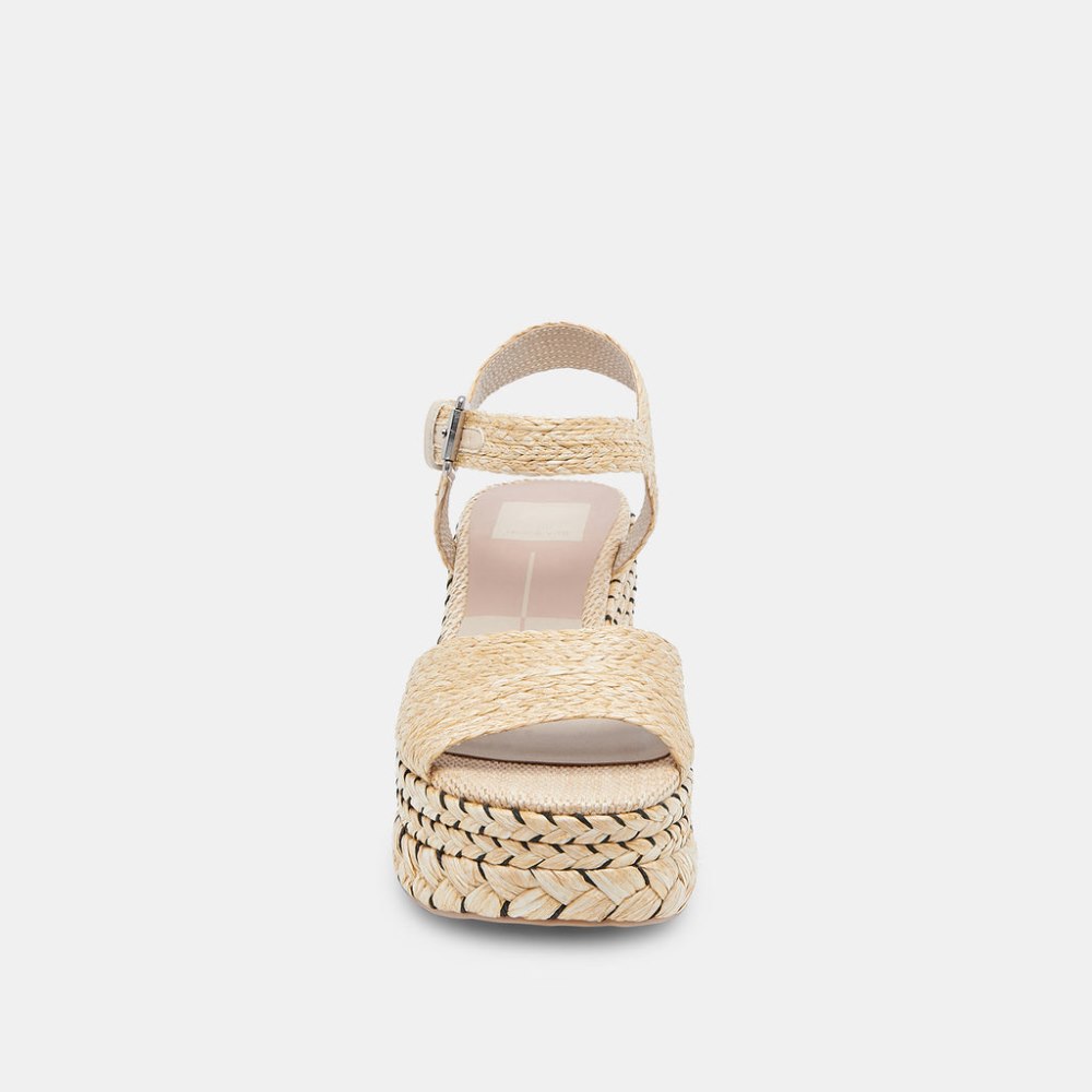 Dolce Vita Tiago Wedges Lt Natural Raffia