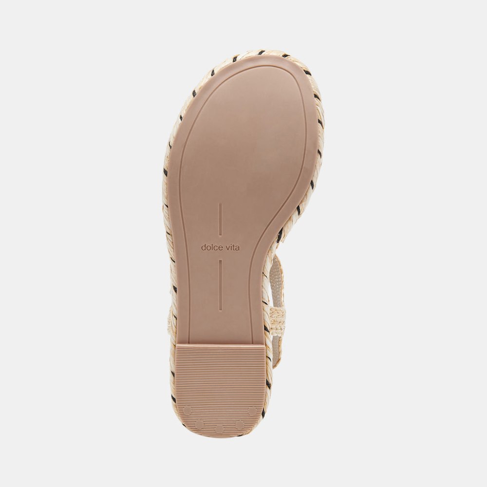 Dolce Vita Tiago Wedges Lt Natural Raffia