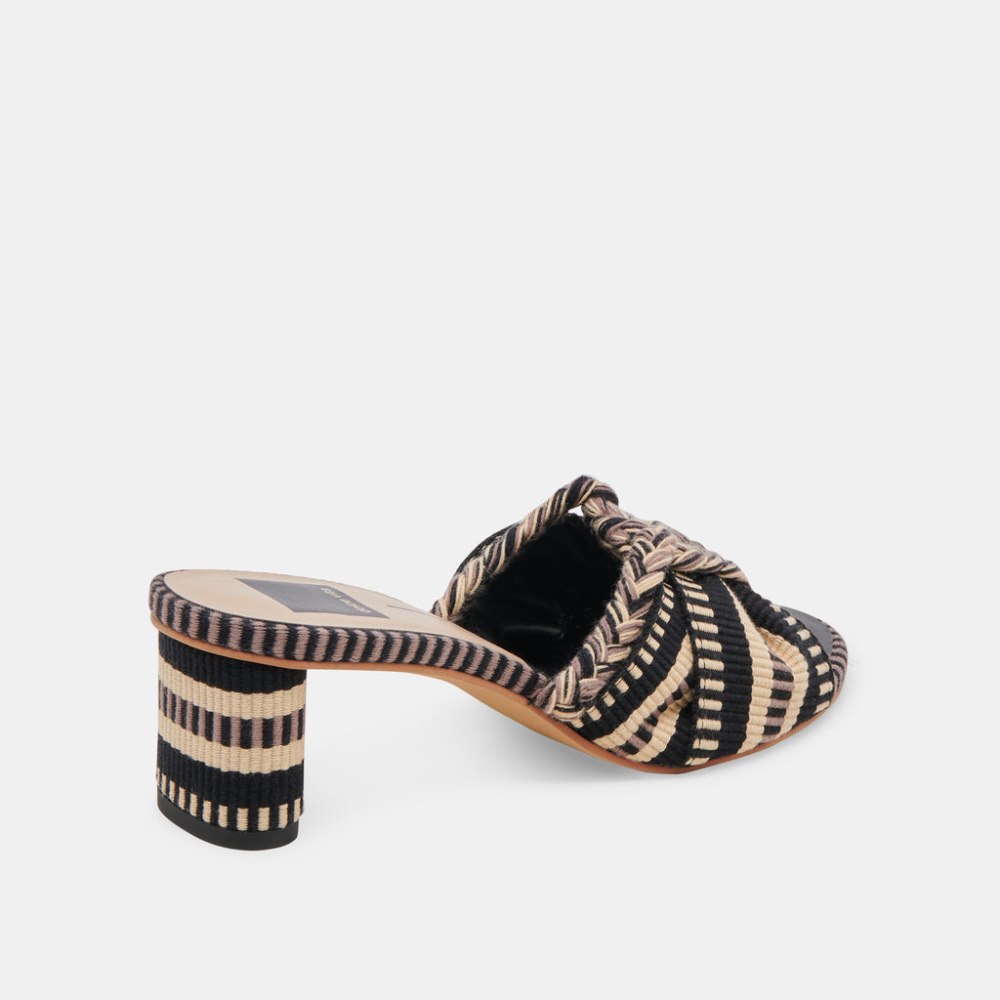Dolce Vita Dallie Heels Black Multi Woven