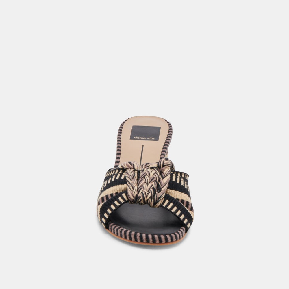 Dolce Vita Dallie Heels Black Multi Woven