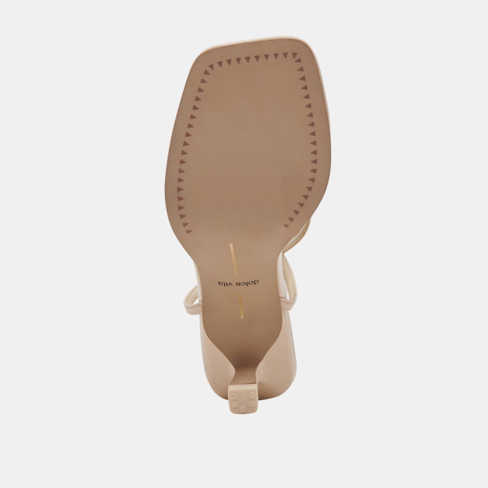 Dolce Vita Manji Heels Bone Patent Leather