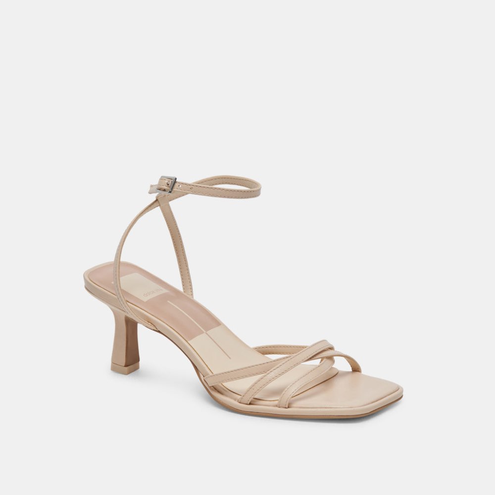 Dolce Vita Manji Heels Bone Patent Leather