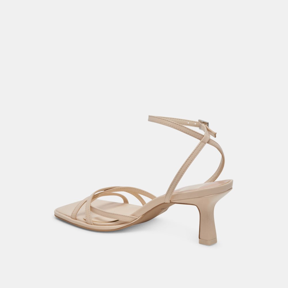 Dolce Vita Manji Heels Bone Patent Leather