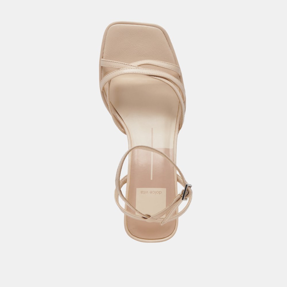 Dolce Vita Manji Heels Bone Patent Leather