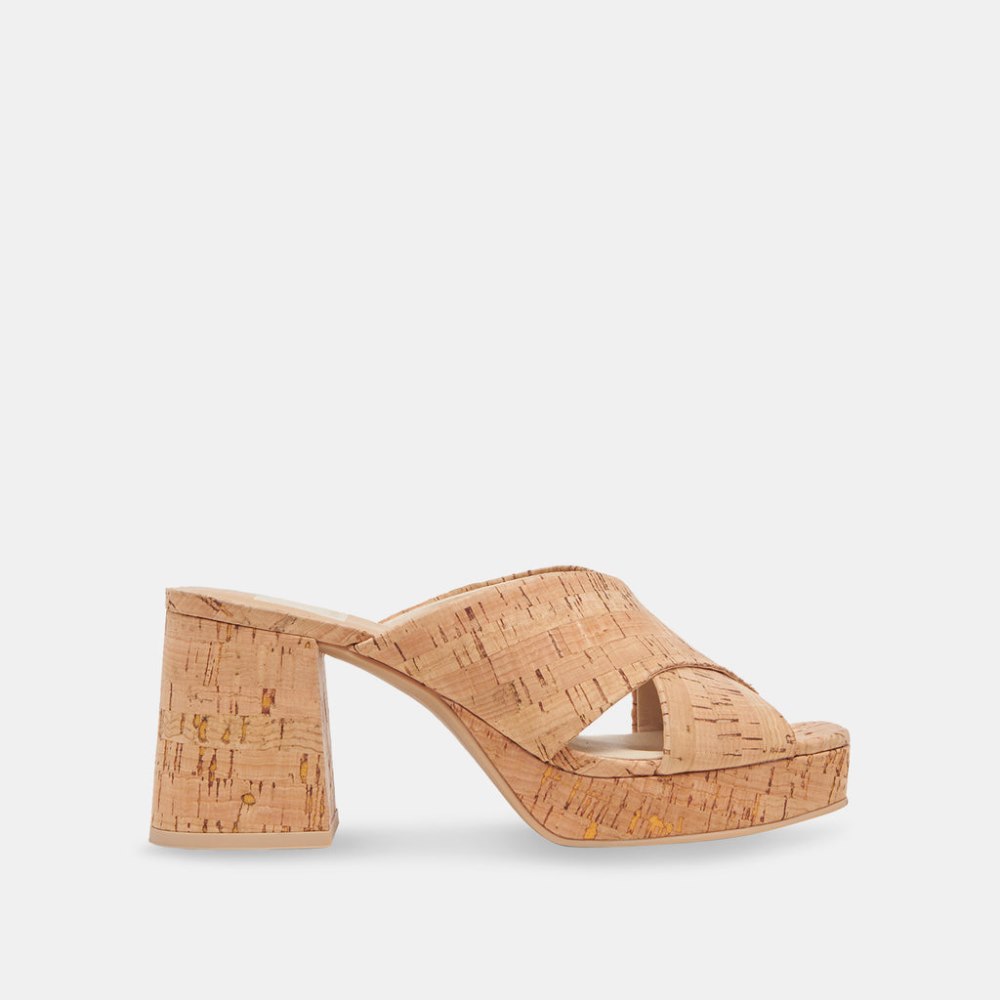 Dolce Vita Martin Heels Natural Cork