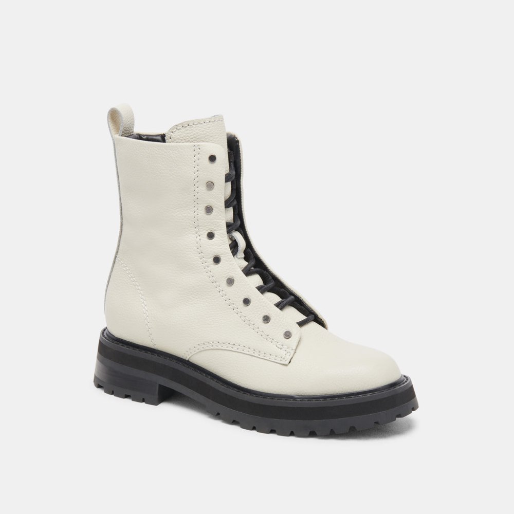 Dolce Vita Ranier Boots Off White Leather