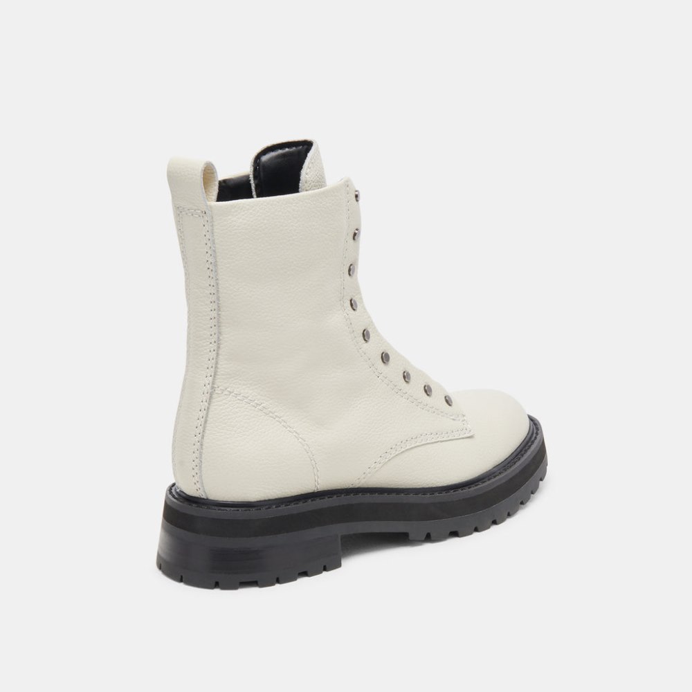 Dolce Vita Ranier Boots Off White Leather