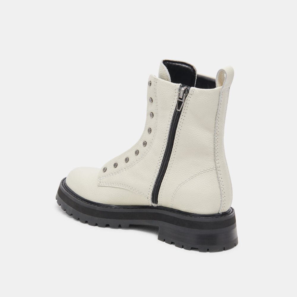 Dolce Vita Ranier Boots Off White Leather