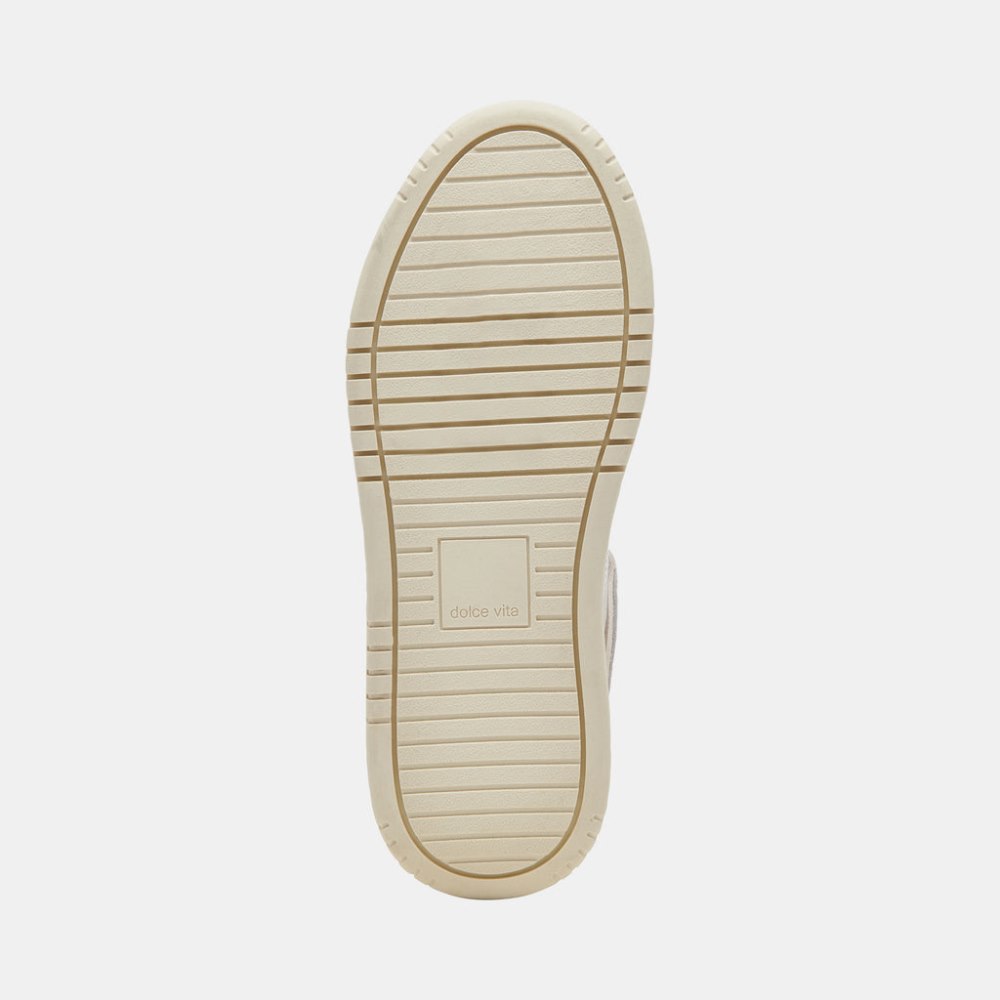 Dolce Vita Adella Sneakers White Gold Leather