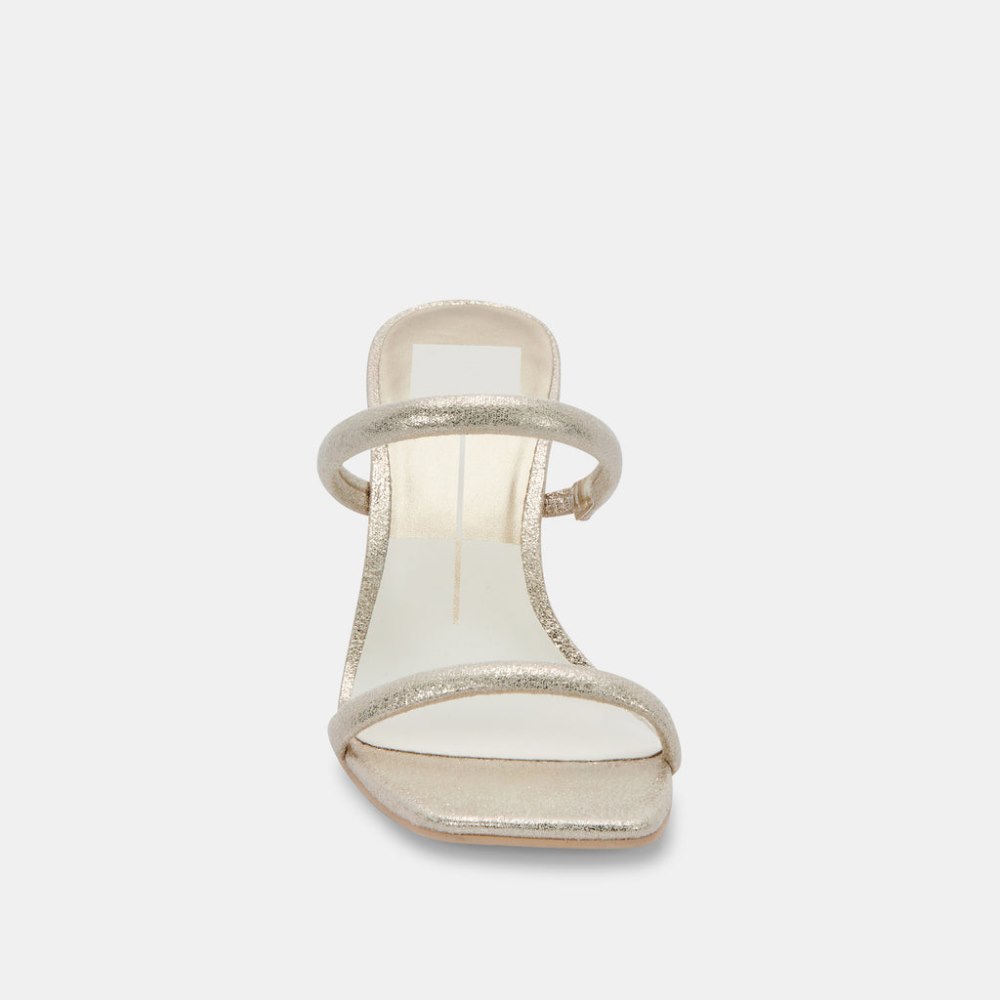 Dolce Vita Noles Heels Gold Metallic Stella Suede