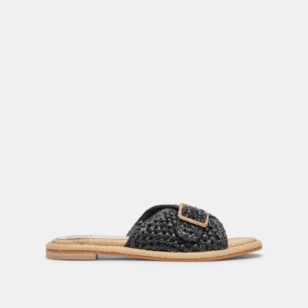 Dolce Vita Alonzo Sandals Onyx Raffia