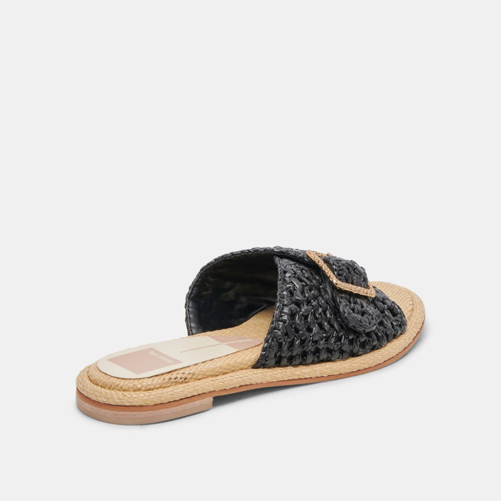 Dolce Vita Alonzo Sandals Onyx Raffia