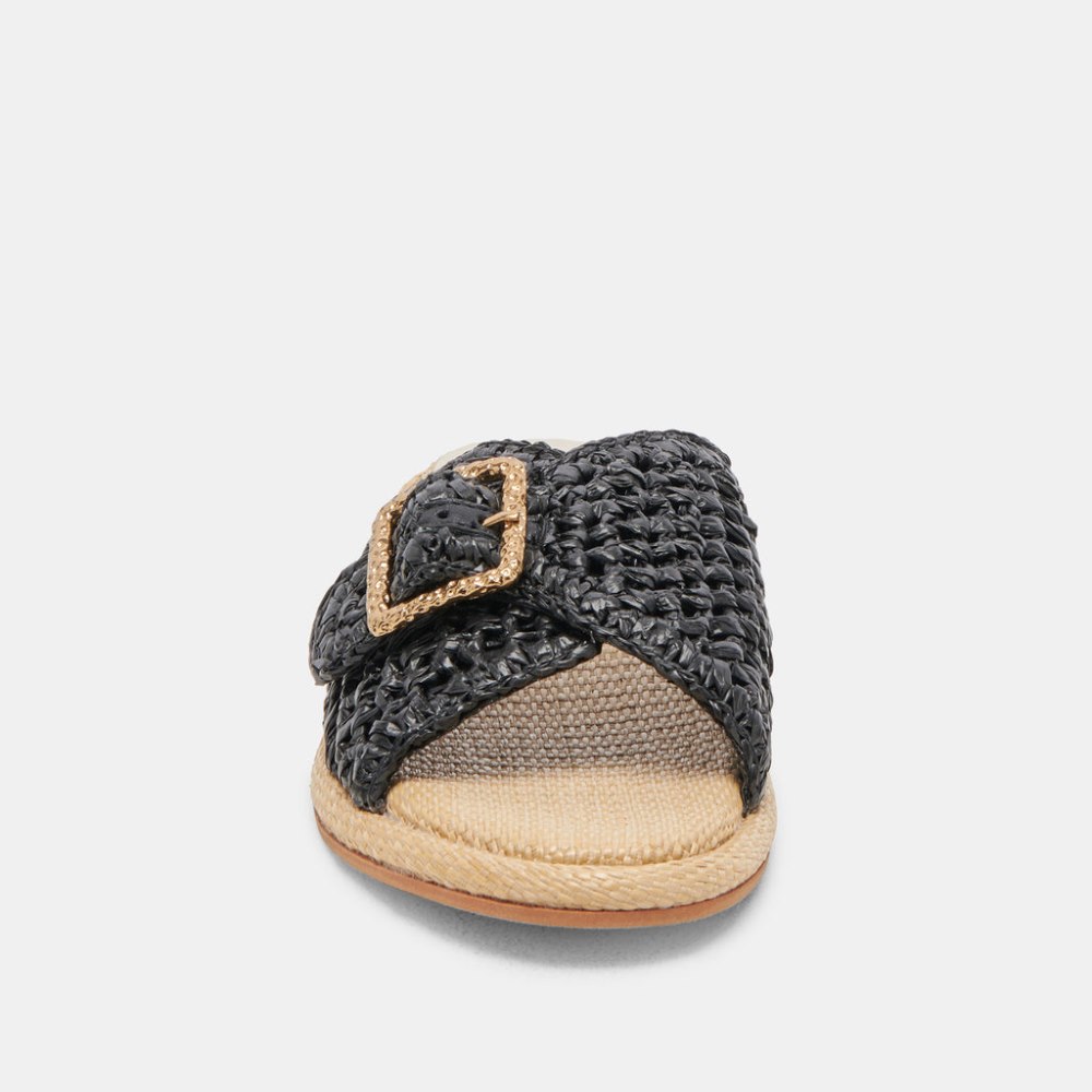 Dolce Vita Alonzo Sandals Onyx Raffia